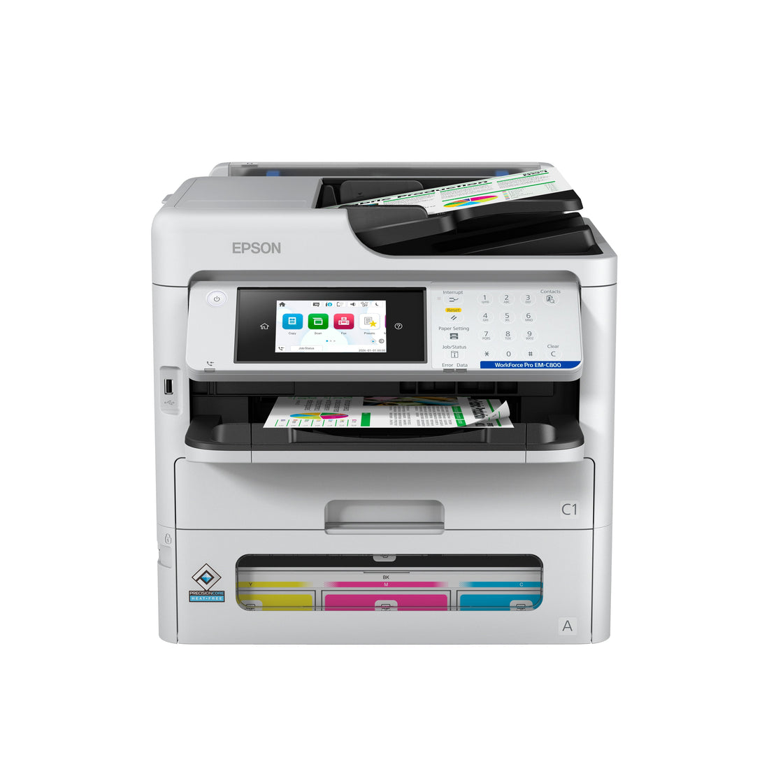 Small Business Copier - Epson WorkForce Pro EM-C800 Workgroup Color Multifunction Printer