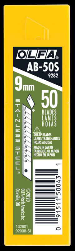 9mm AB-50S Silver Snap Blades