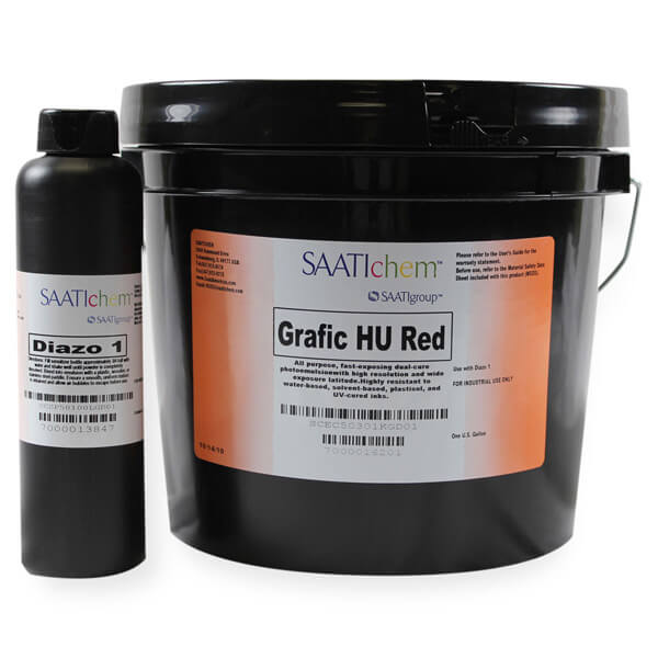 SAATI HU-RED Emulsion Dual-Cure gallon